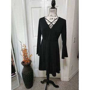 Ashley Graham Beyond Black Criss Cross Dress Size 6